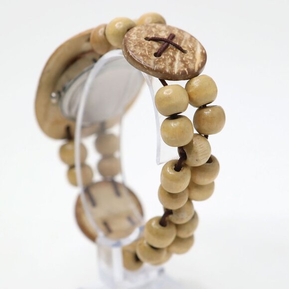 Natural Wood Watch Women’s Lightweight Sustainable Analog Quartz Boho - Picture 8 of 10